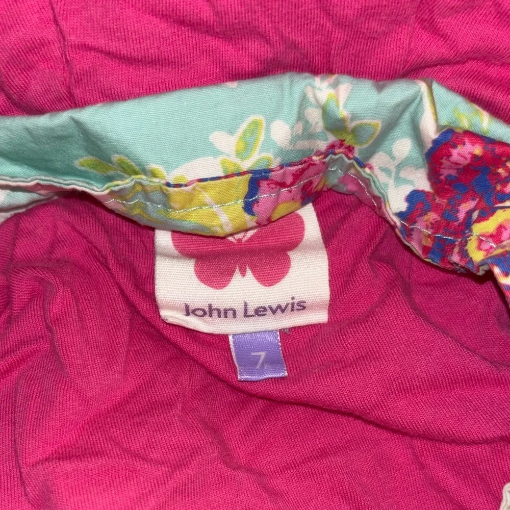 John Lewis Colorful Floral Kids Raincoat with Hood